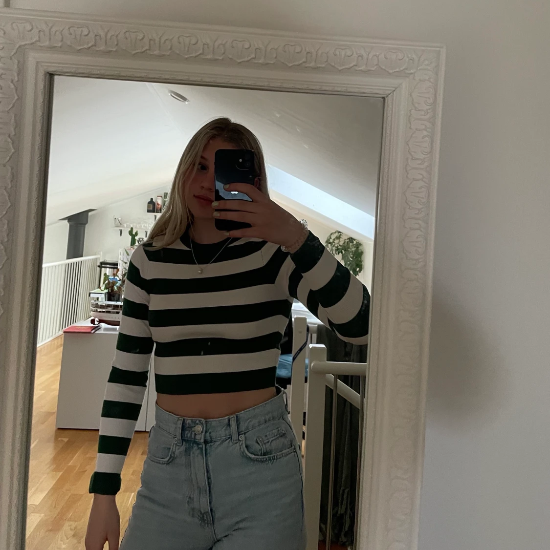 Randig långärmad tröja - 91