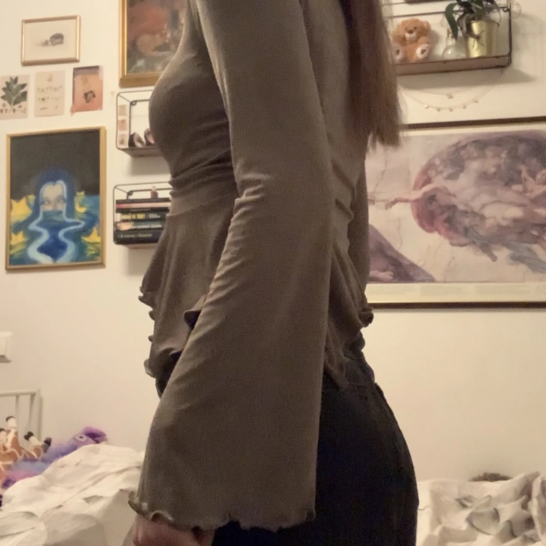 Grön Fairy grudge topp vida armar - 91