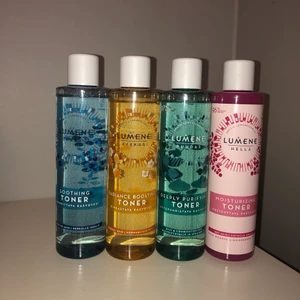 4 st Lumene Toner - Säljer iväg 4 st toner från Lumene då de inte kommer till användning Oanvända och oöppnade 200 ml i varje Frakten kostar 99kr. Kan sälja dem separat.