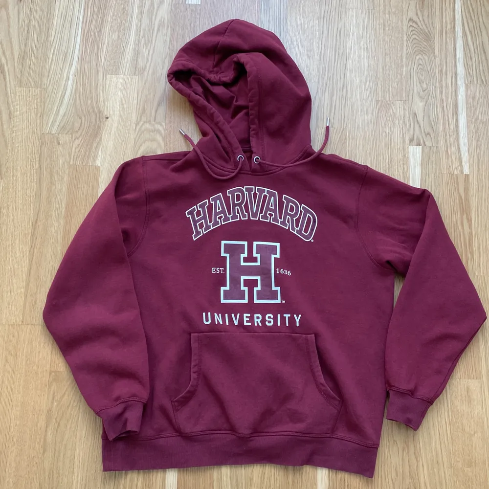 Snygg college hoodie i vintage stil. Är i perfekt skick och passar alla från S-L. . Hoodies.