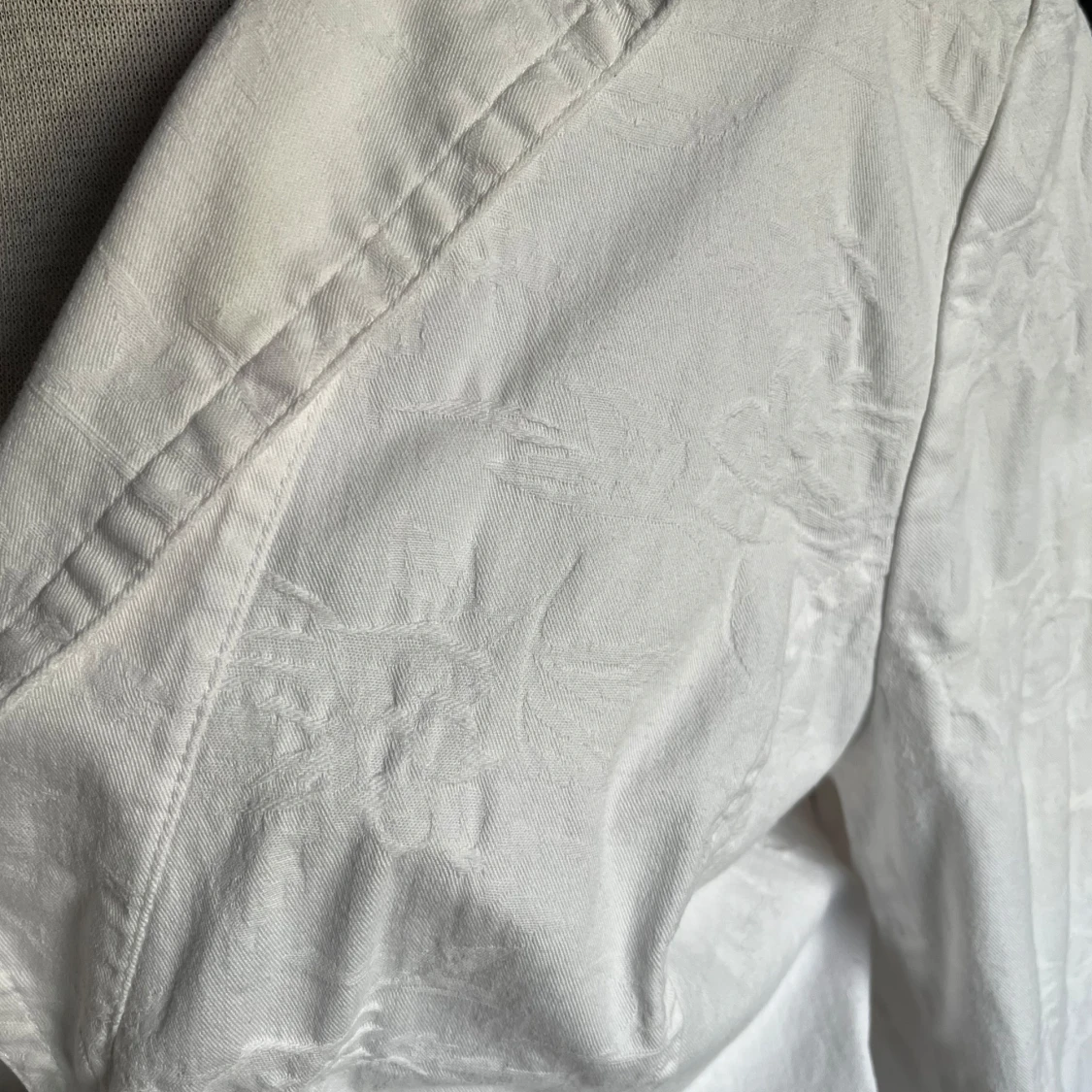 Vit jacka i bomull - 1