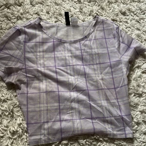 Ljuslila rutig mesh topp H&M Divided XS - Säljer en croppad mesh topp från H&M Divided i storlek XS. Toppen är ljuslila med rutigt mönster i lila och gult. Perfekt för att ge din outfit en trendig vibe. Använt ett antal gånger, pris går att diskuteras 