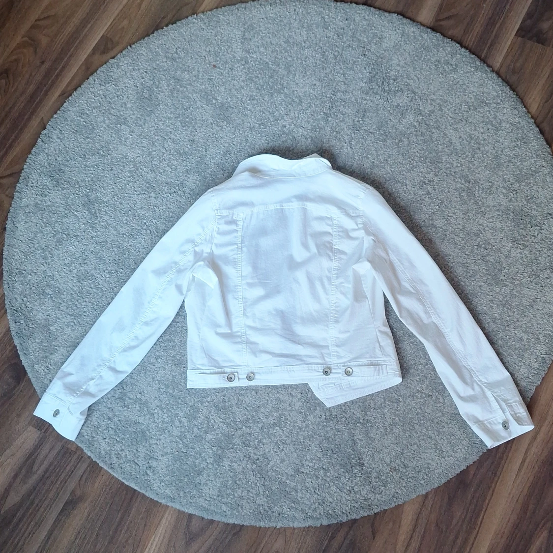 Vit jeansjacka från 2-Biz, stl S - 1