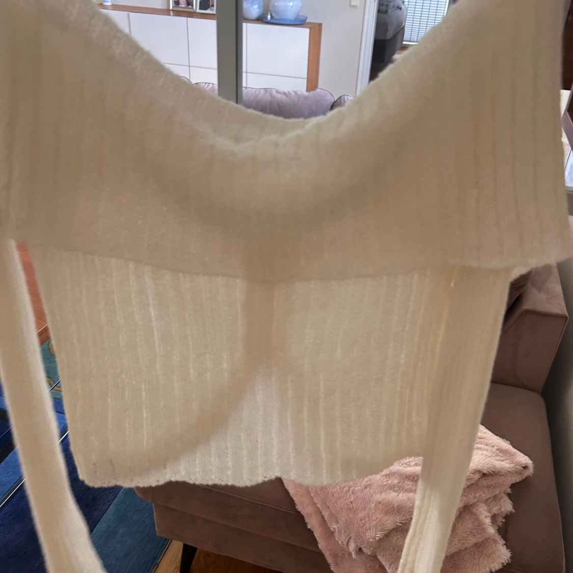 Vit ribbad bolerotopp från Pull&Bear - 1