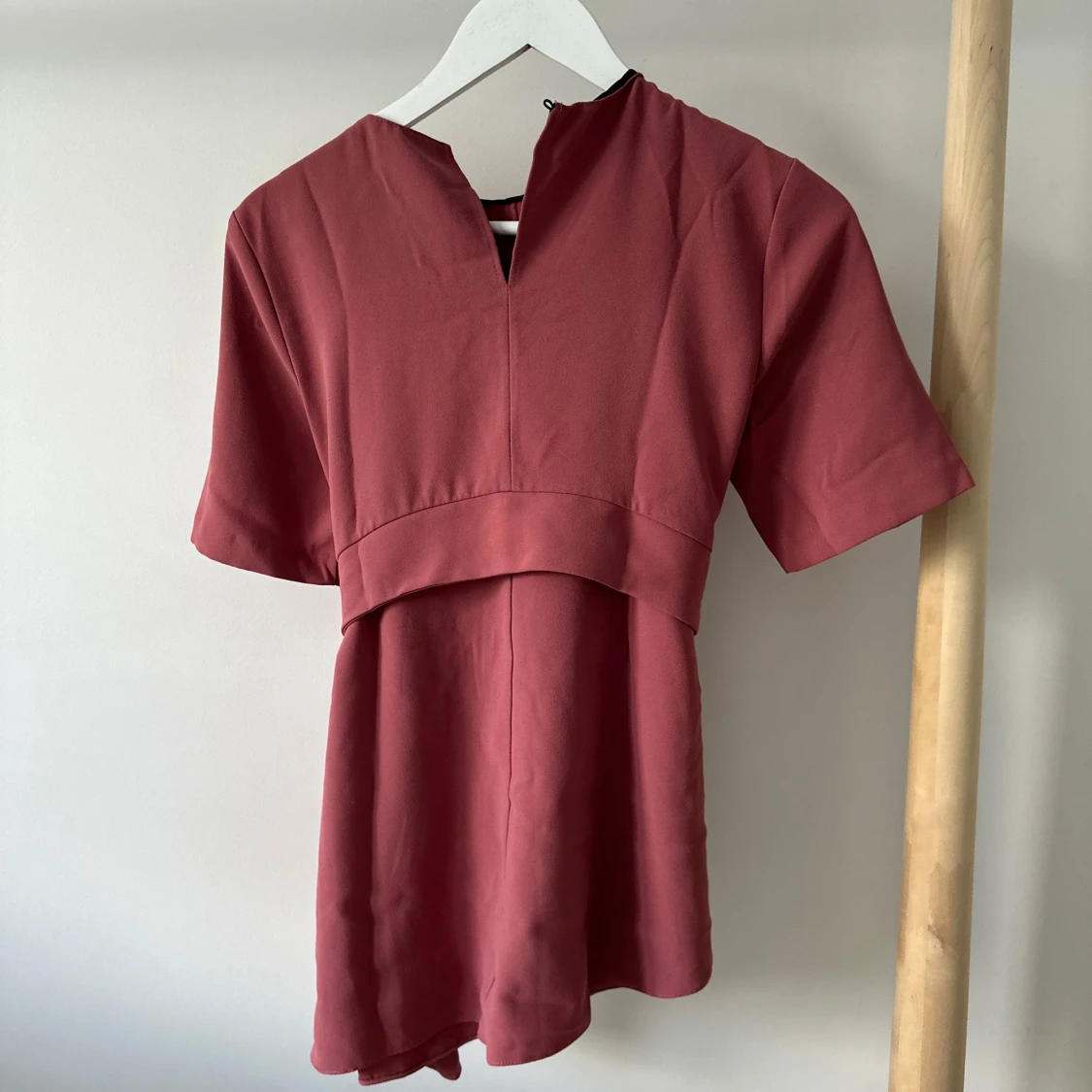 Rosa blus med knyt från Zara Woman - 1