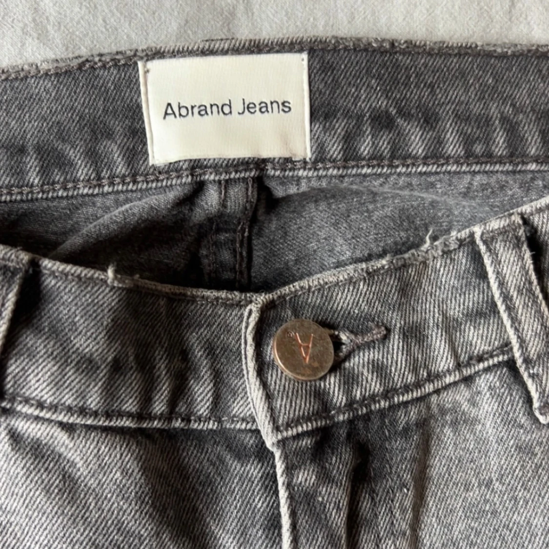 Grå Abrand jeans A '99 Low Straight - 2