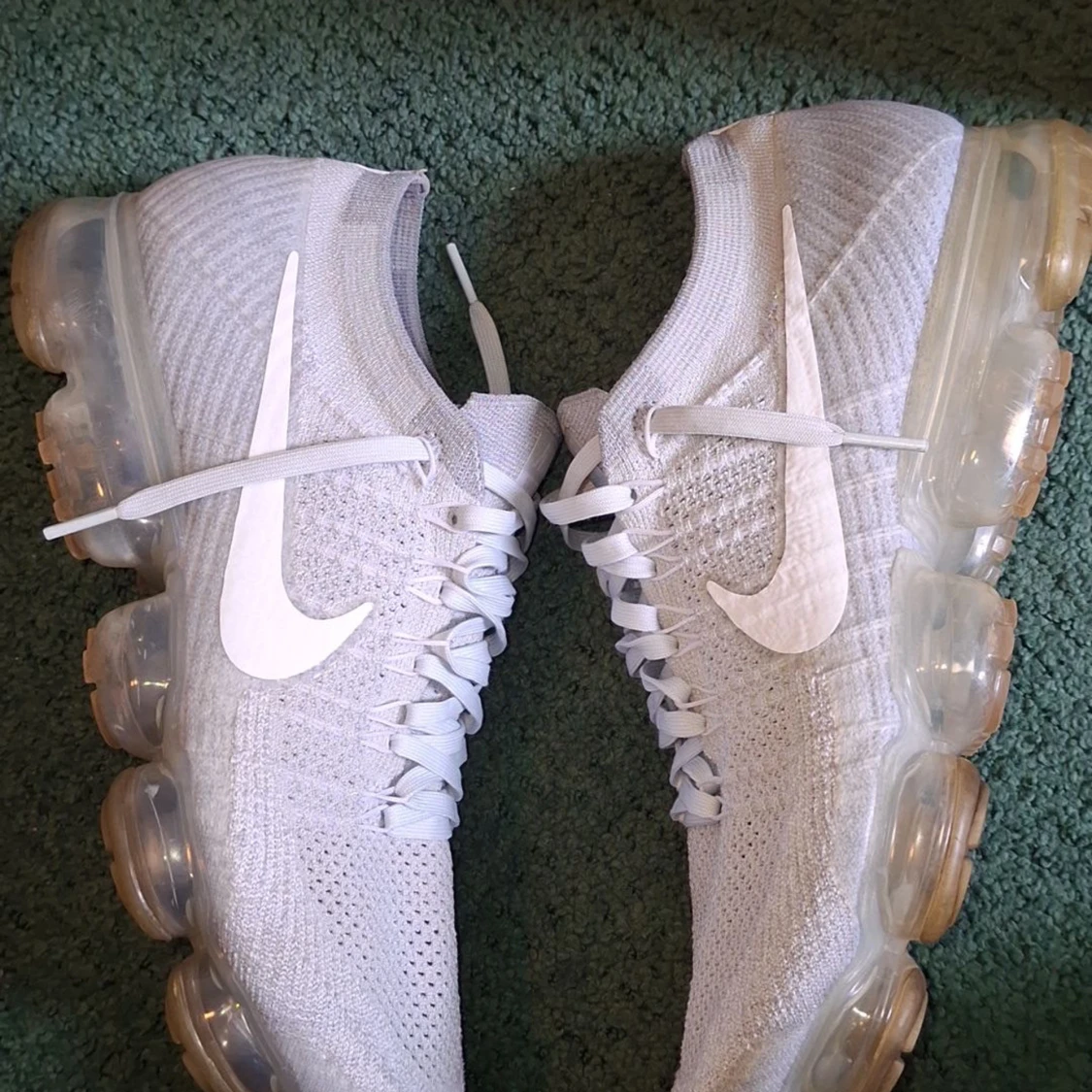 Nike Vapormax Flyknit vit strl 45