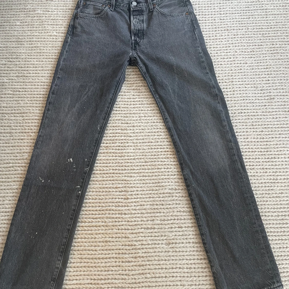 Levi's 501 svarta raka jeans W30 L32