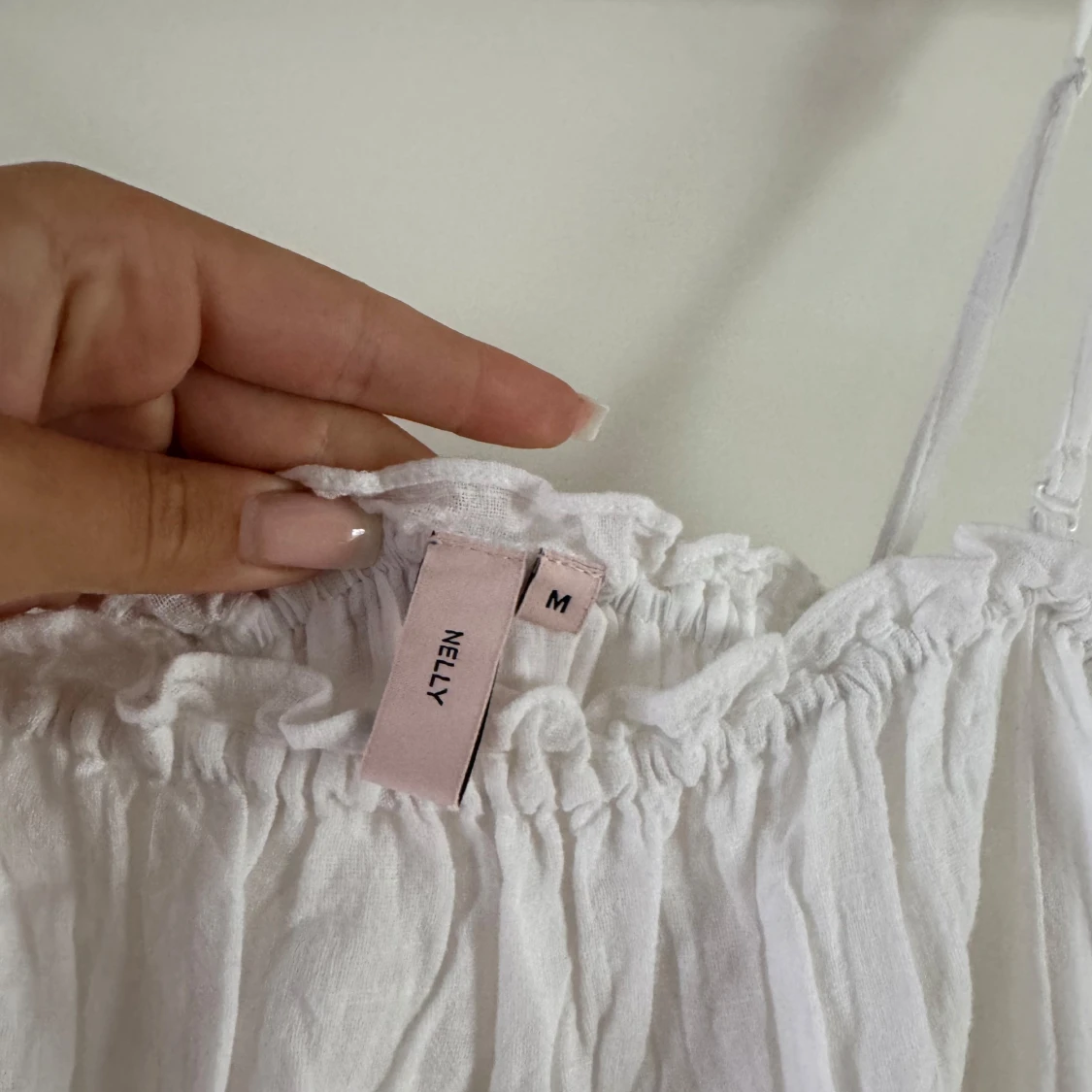 Vit långklänning från Nelly - 3