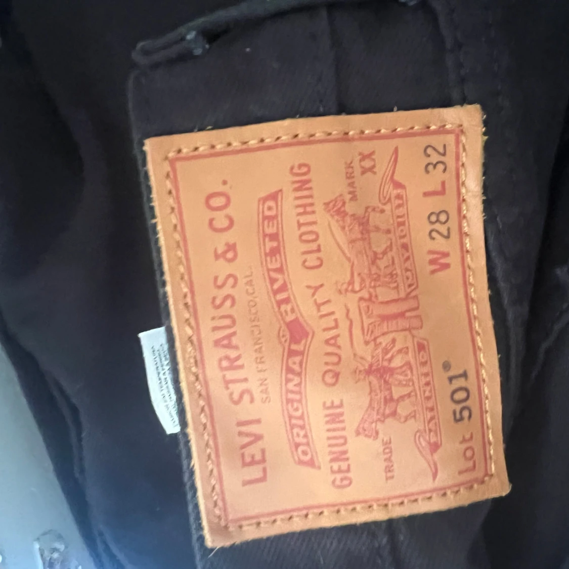 Svarta Levi's 501 jeans W28 L32 - 3