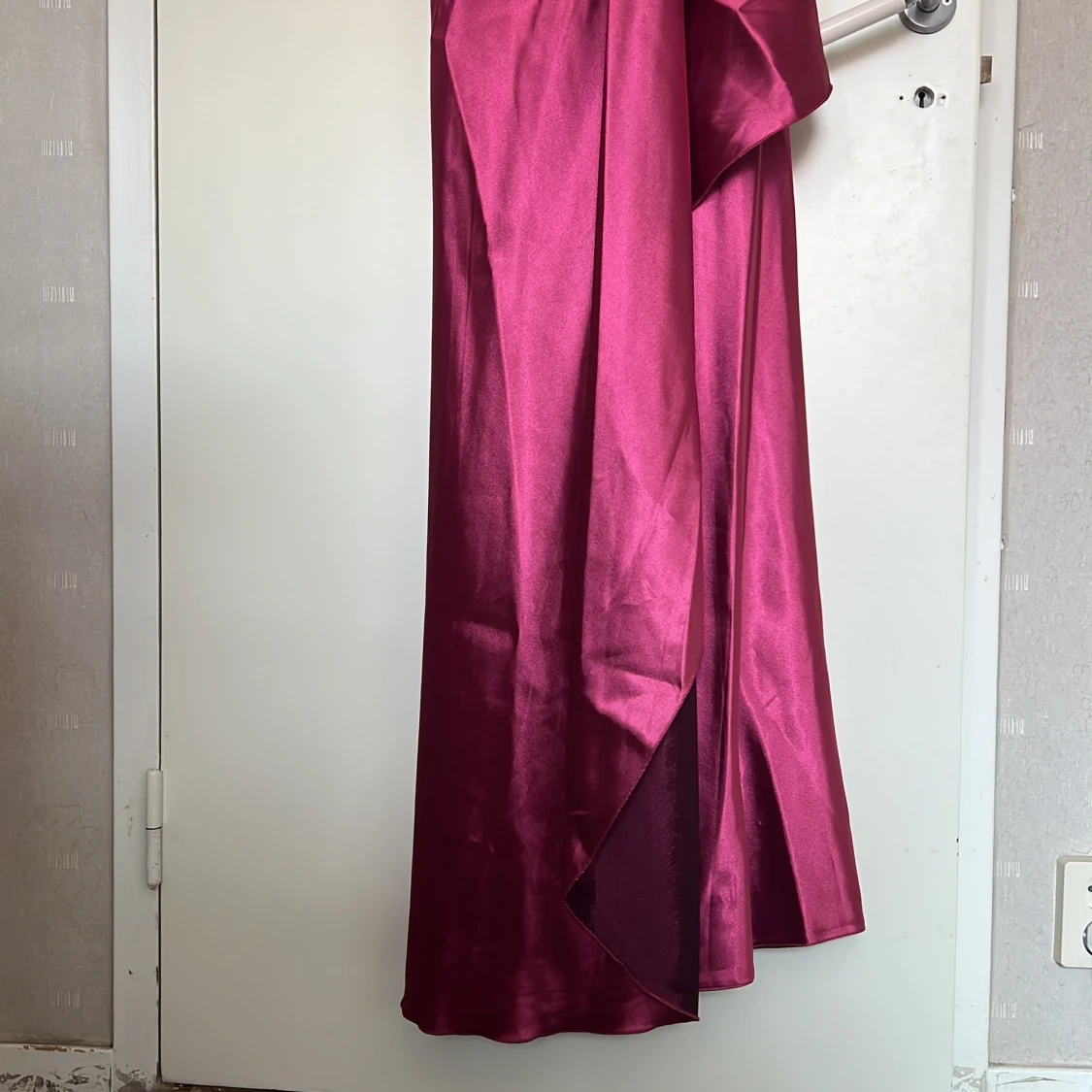 Lång rosa balklänning/fest klänning. Stl: Small  - 1