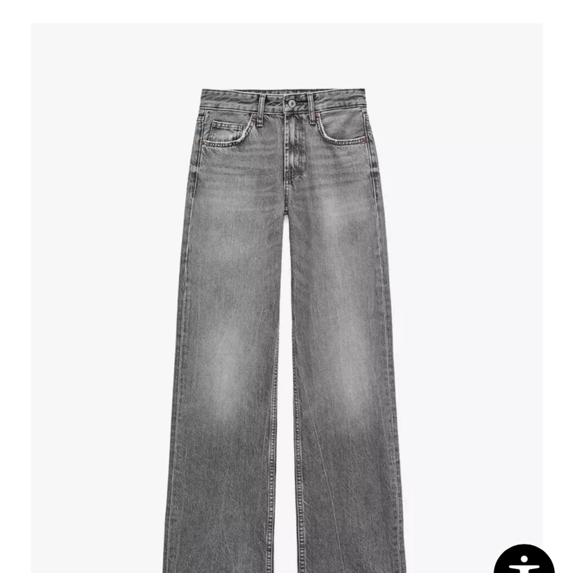 Grå raka jeans 