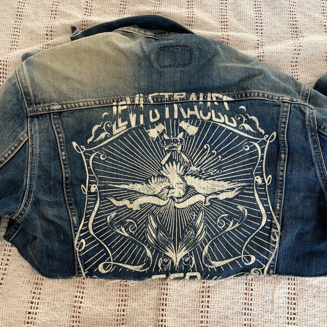 Croppad jeansjacka från Levi's  - 1