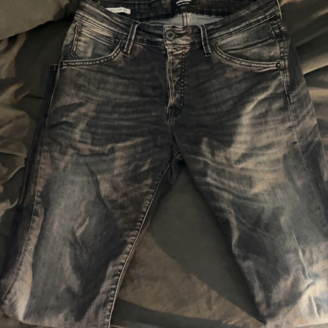 Gråa Jack n Jones Jeans - 2