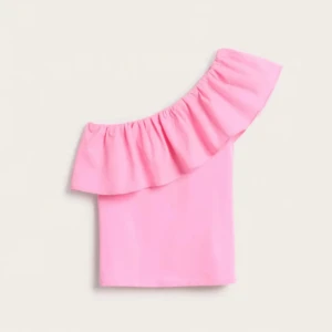 Rosa volang tröja - Jättesöt tröja som är köpt från Kappahl💗jag klippte bort lappen där bak för den stack ut men jag tror att det är storlek 168 men passar xxs/xs!