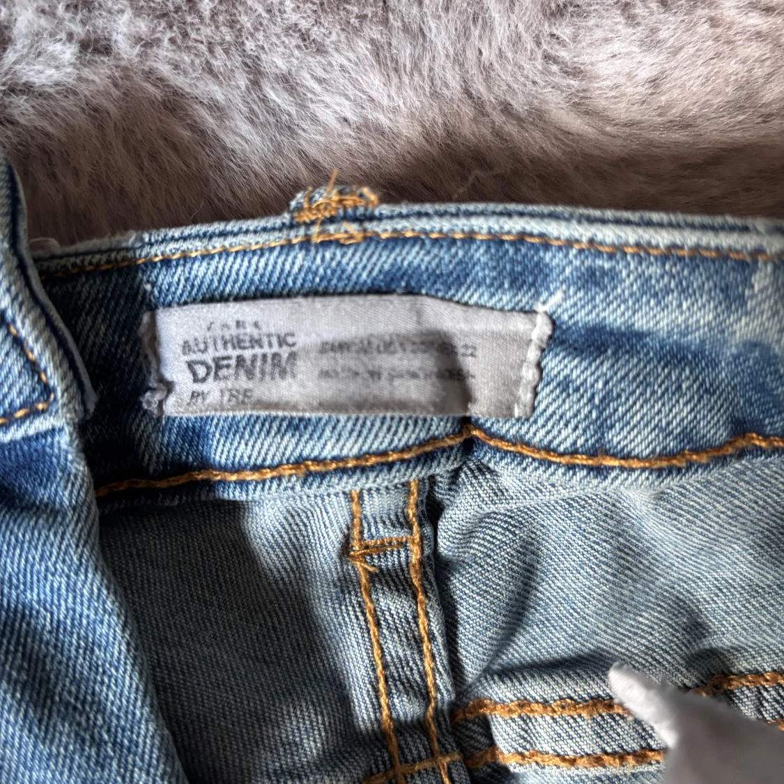 Blå jeansshorts från Zara - 3