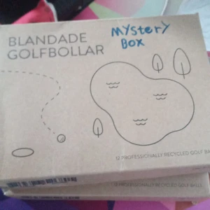 Blandade Golfbollar Mystery Box A och B klasser - En spännande mystery box med blandade golfbollar! Perfekt för dig som gillar överraskningar och golf. Lådan innehåller 12 professionellt återvunna golfbollar. En rolig present eller utmaning för unga golfare och nyfikna.