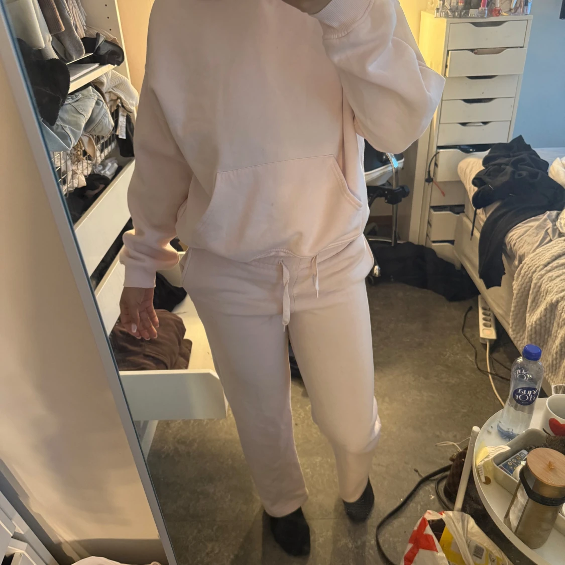 Ljusrosa hoodie med magficka