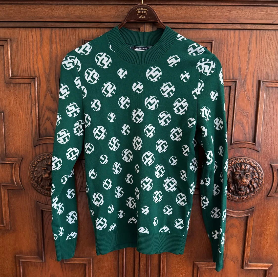 Grön stickad tröja J.Lindeberg S