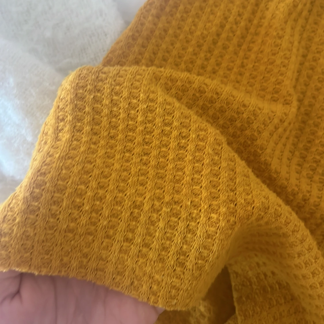 Gula stickade shorts från SHEIN - 3