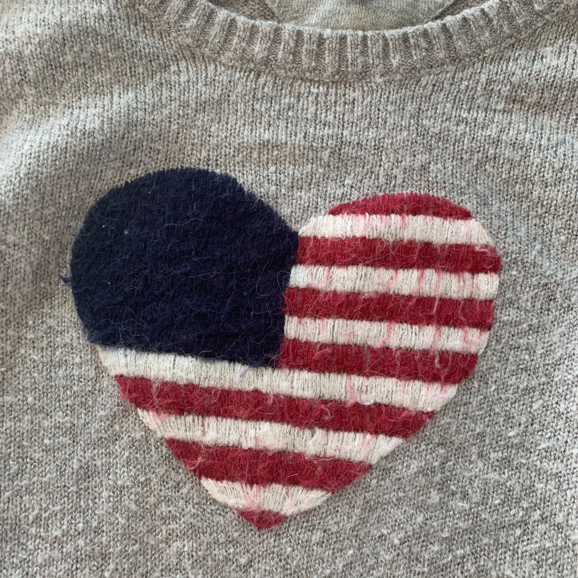 Grå stickad tröja Hilfiger Denim M - 3