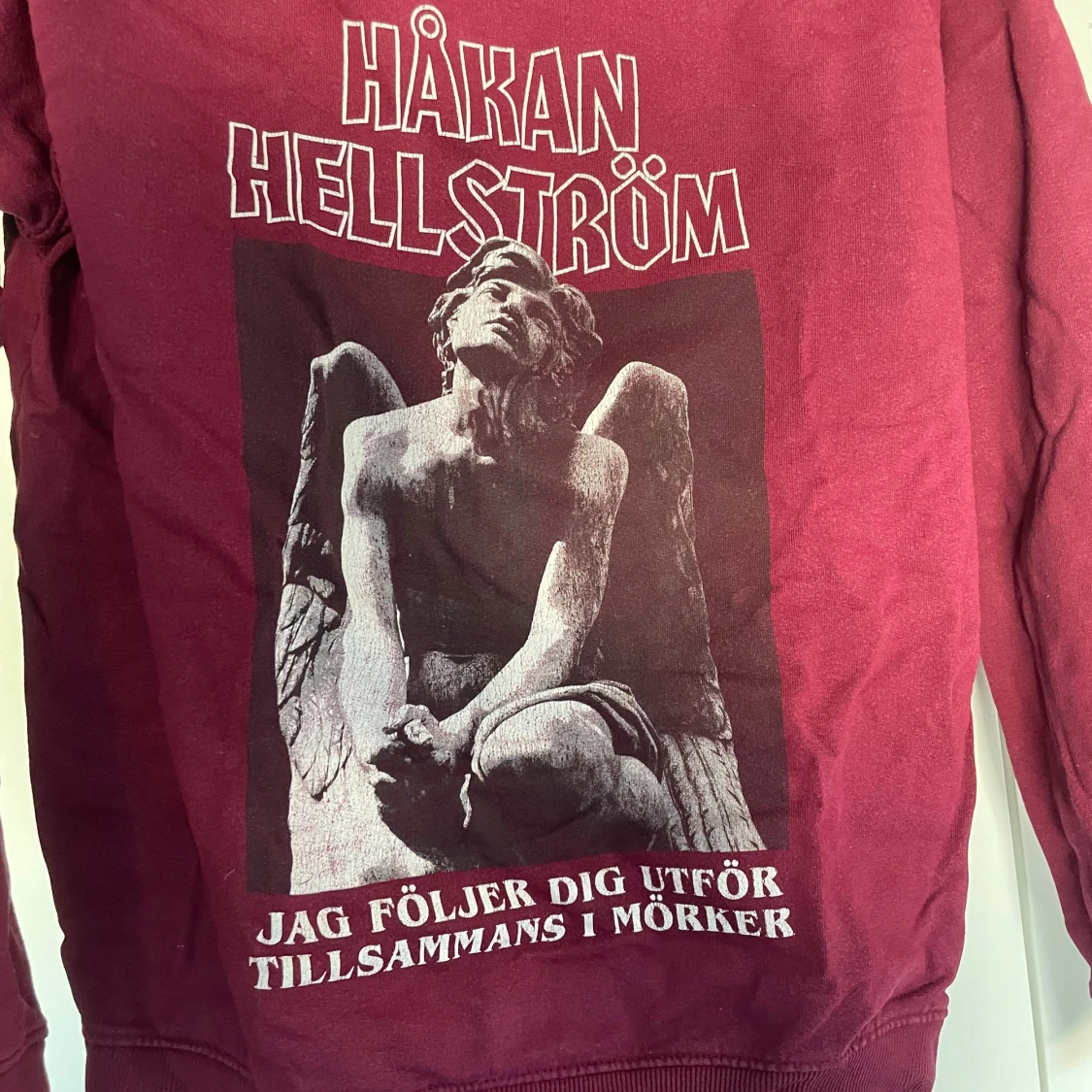 Vinröd Håkan Hellström hoodie - 2