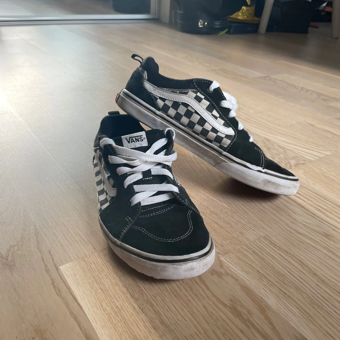 Svarta rutiga Vans sneakers