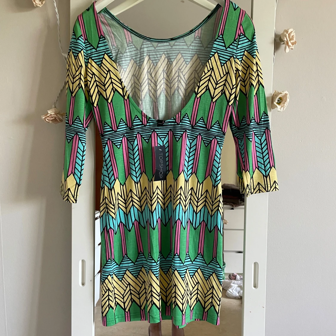 Färgglad kortklänning från Topshop - 1