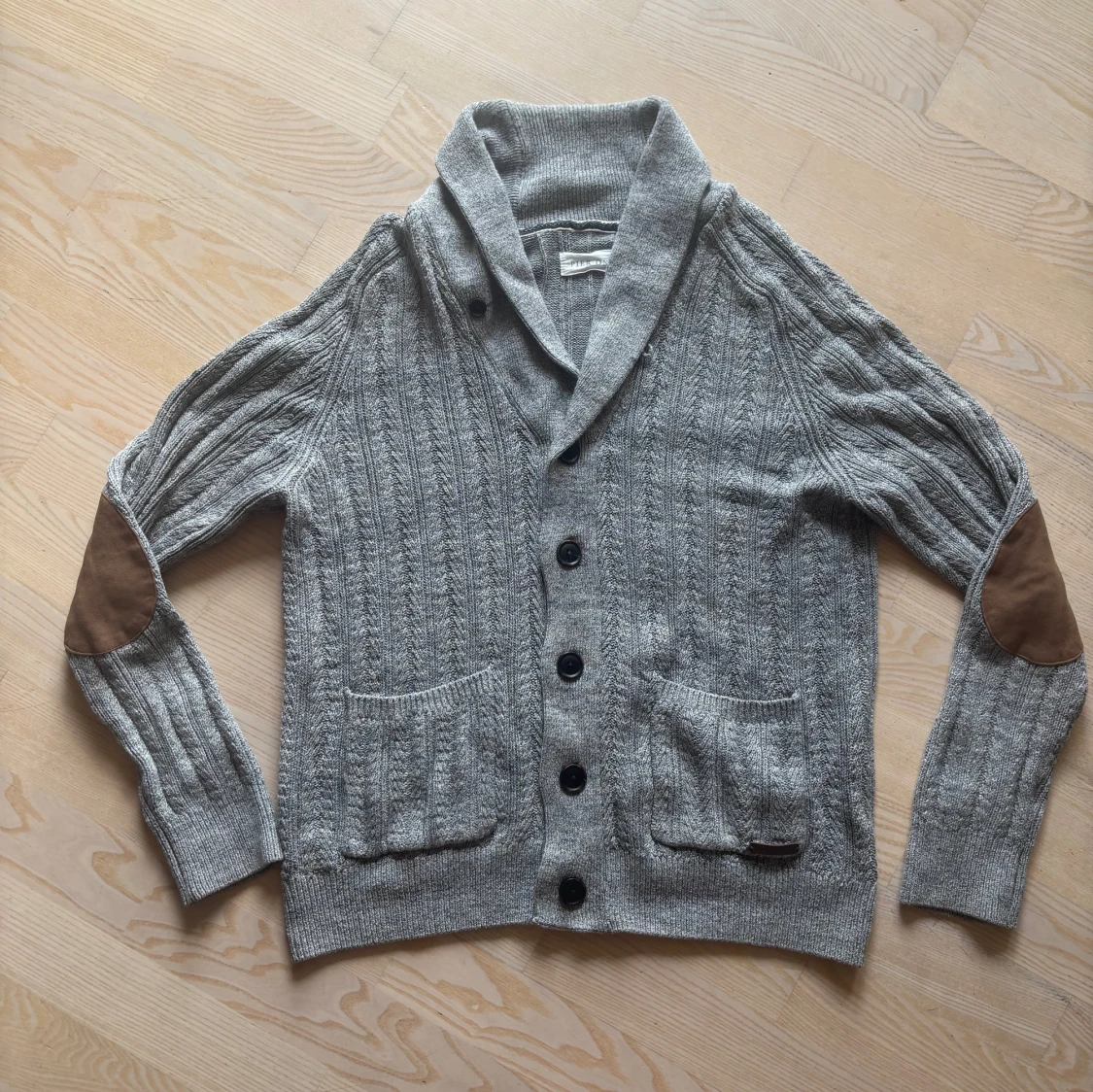 Stickad Cardigan med Fickor - 2
