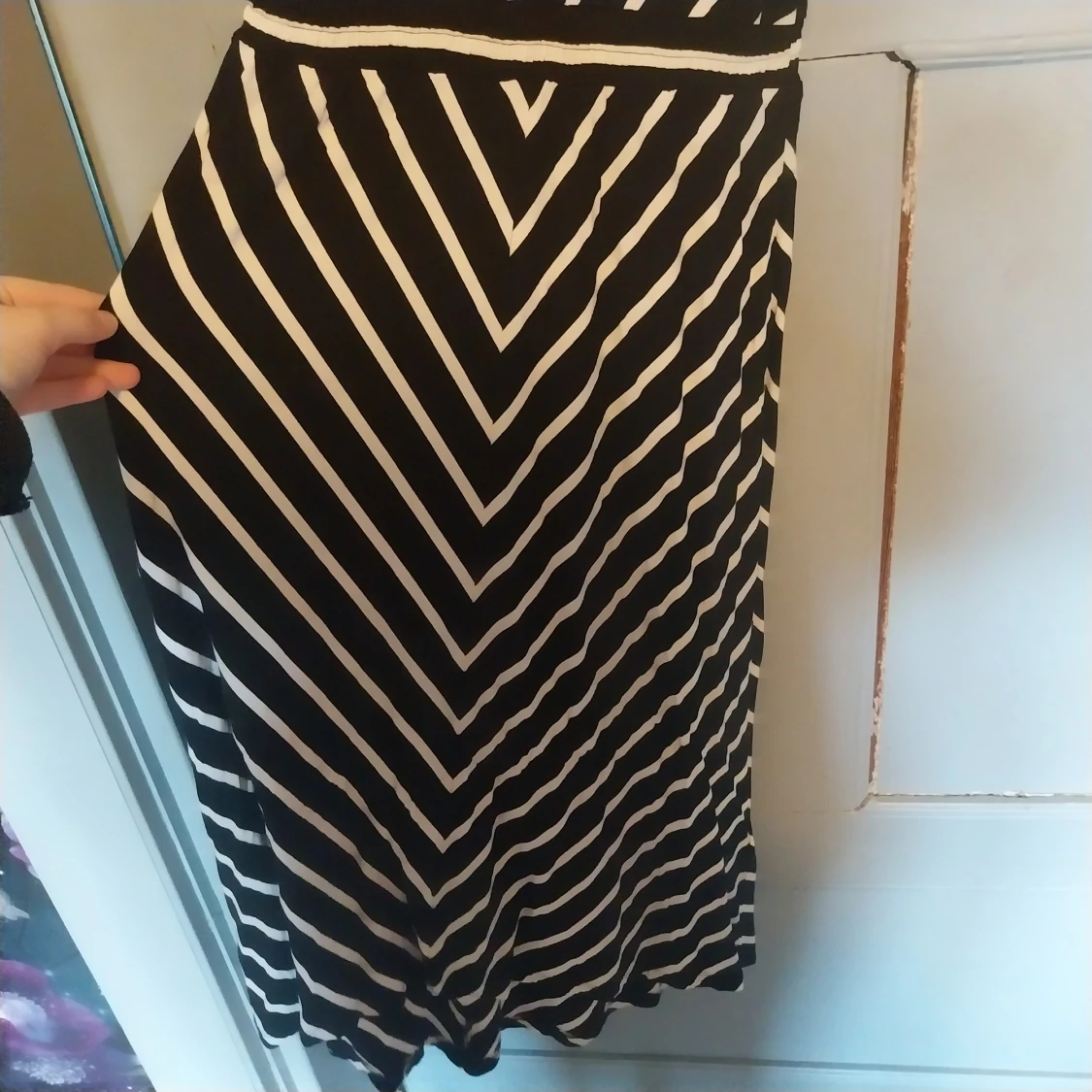 Svartvit långklänning - 1