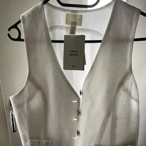 Linne väst - Vit linne väst från H&M