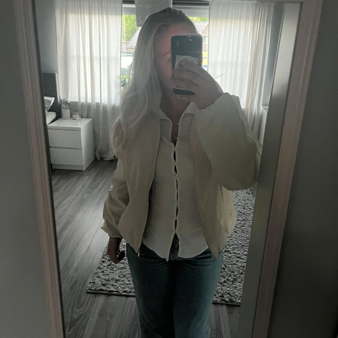 Beige bomberjacka - 1