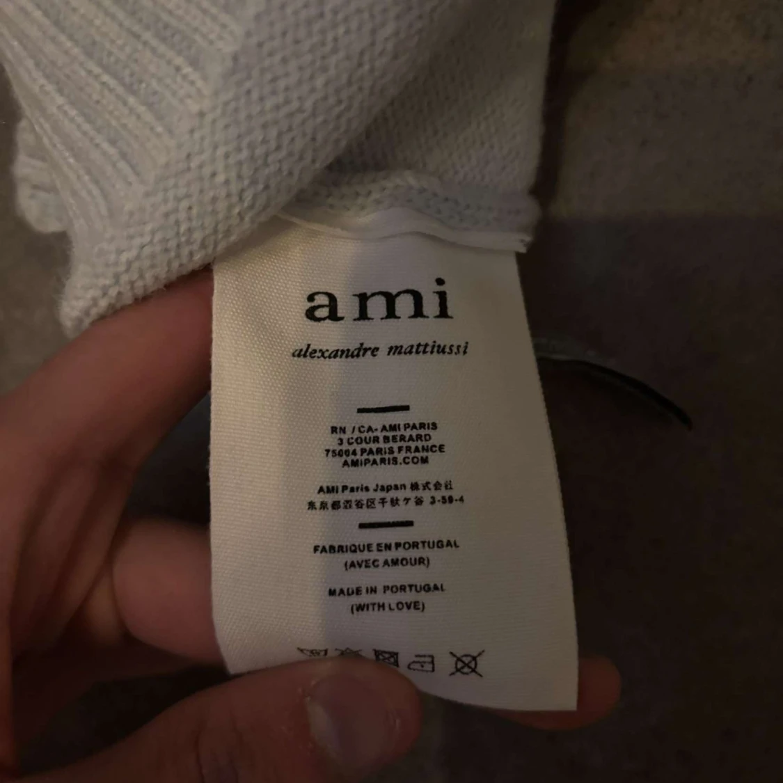 Ljusblå stickad tröja från Ami - 3