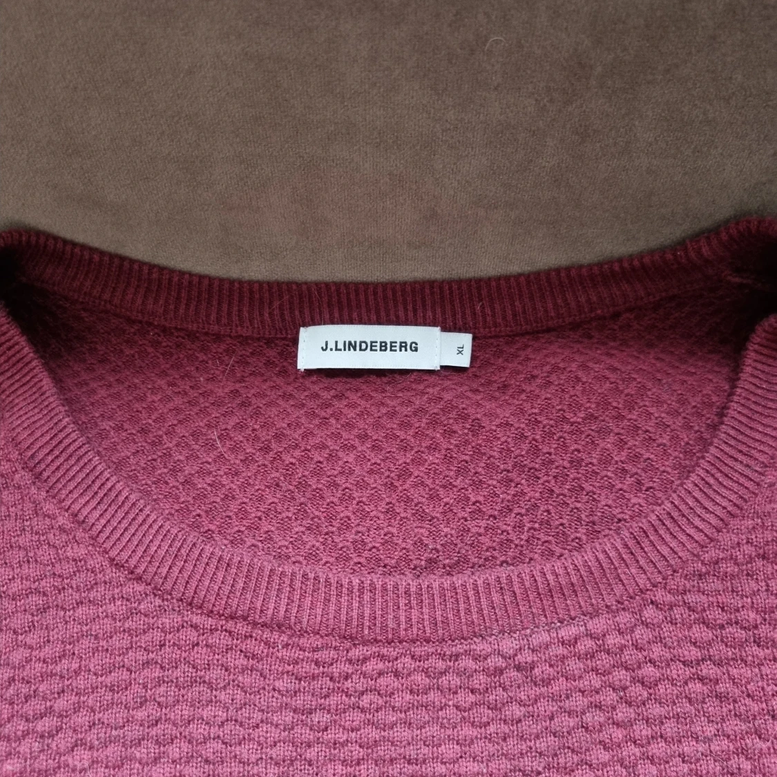 Vinröd tröja från J.Lindeberg - 1