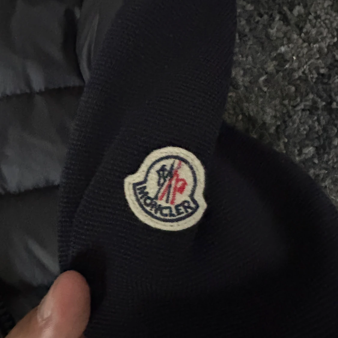 Mörkblå Moncler cardigan jacka - 1