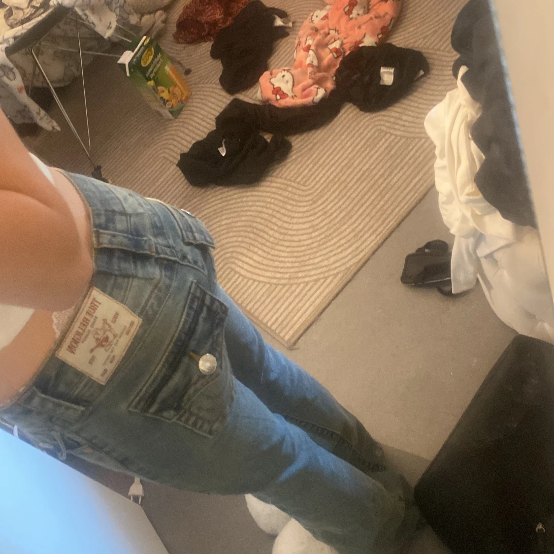 True Religion bootcut jeans ljusblå - 2