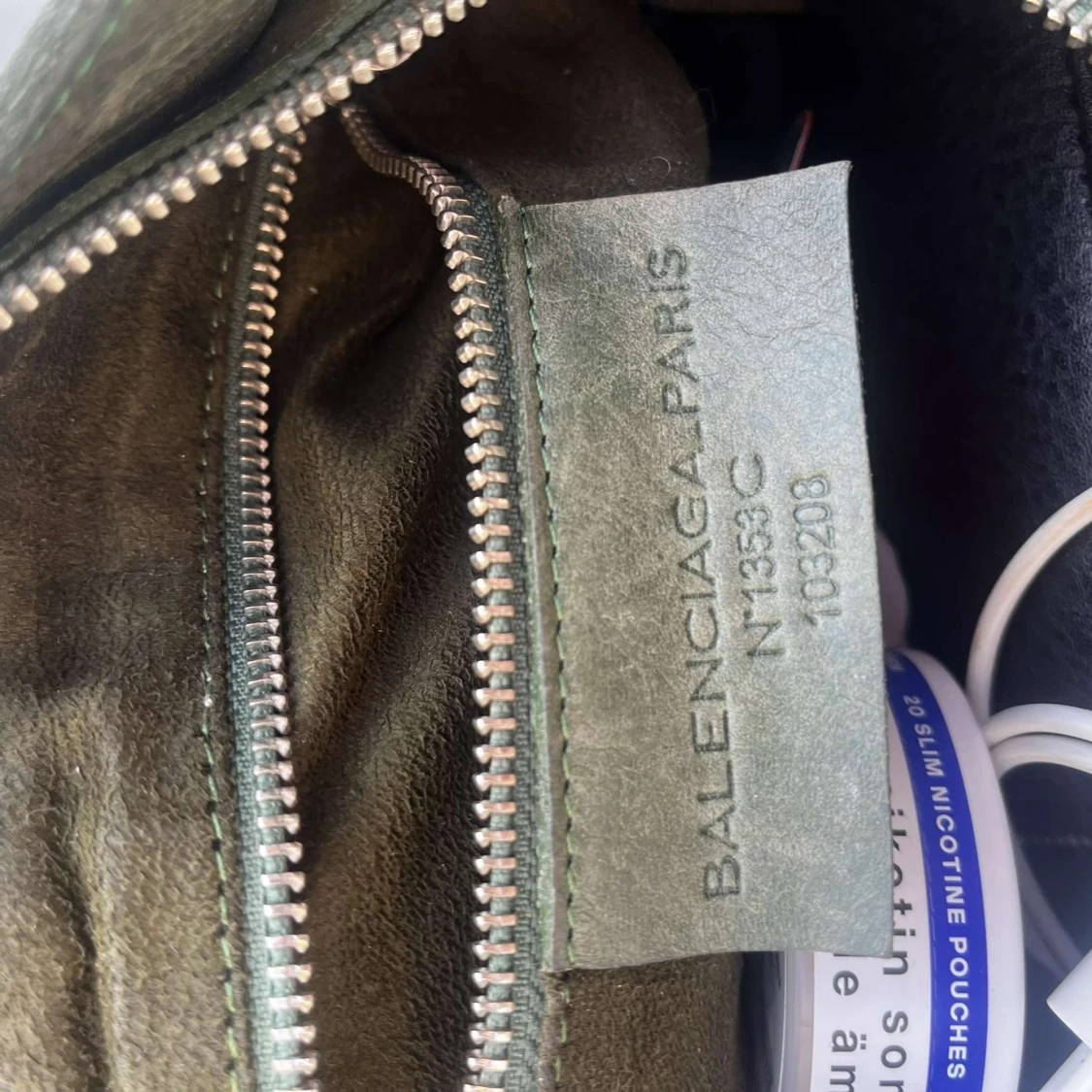 Grön Balenciaga handväska i skinn - 2