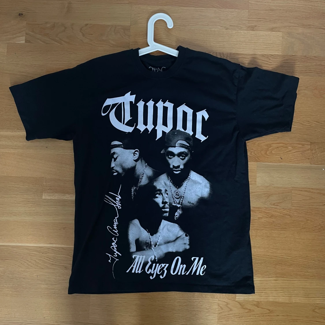 Svart Tupac t-shirt från Pull&Bear