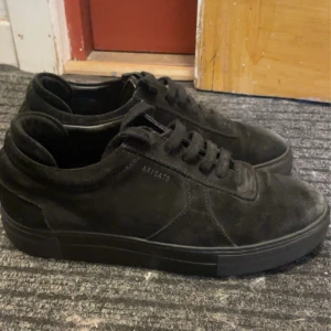 Svarta sneakers från Axel Arigato - Säljer ett par svarta sneakers från Axel Arigato i mocka då de inte kommer till användning längre.