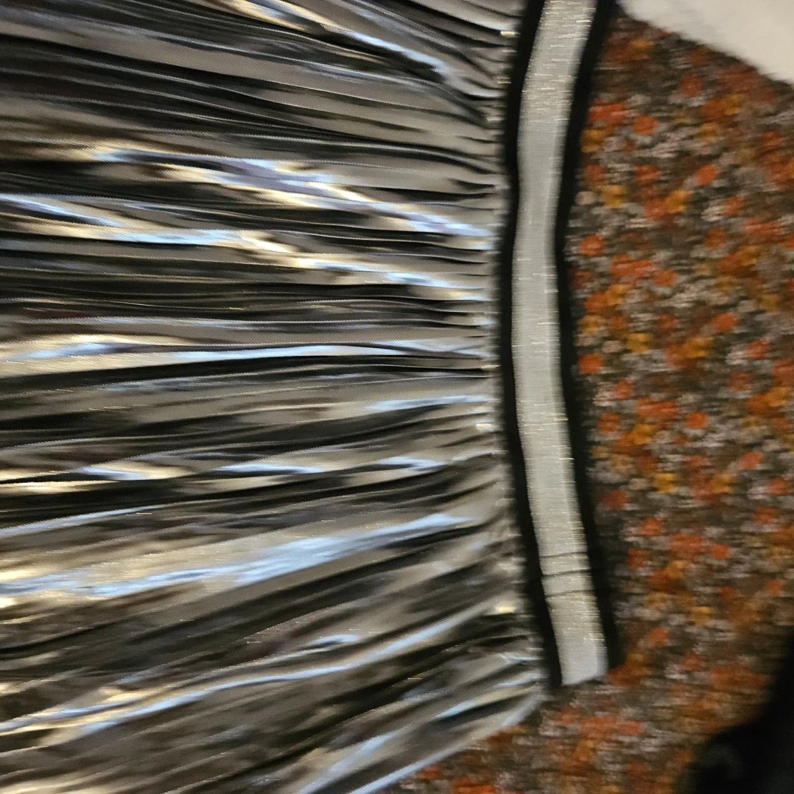 Glittrig silver kjol - 1