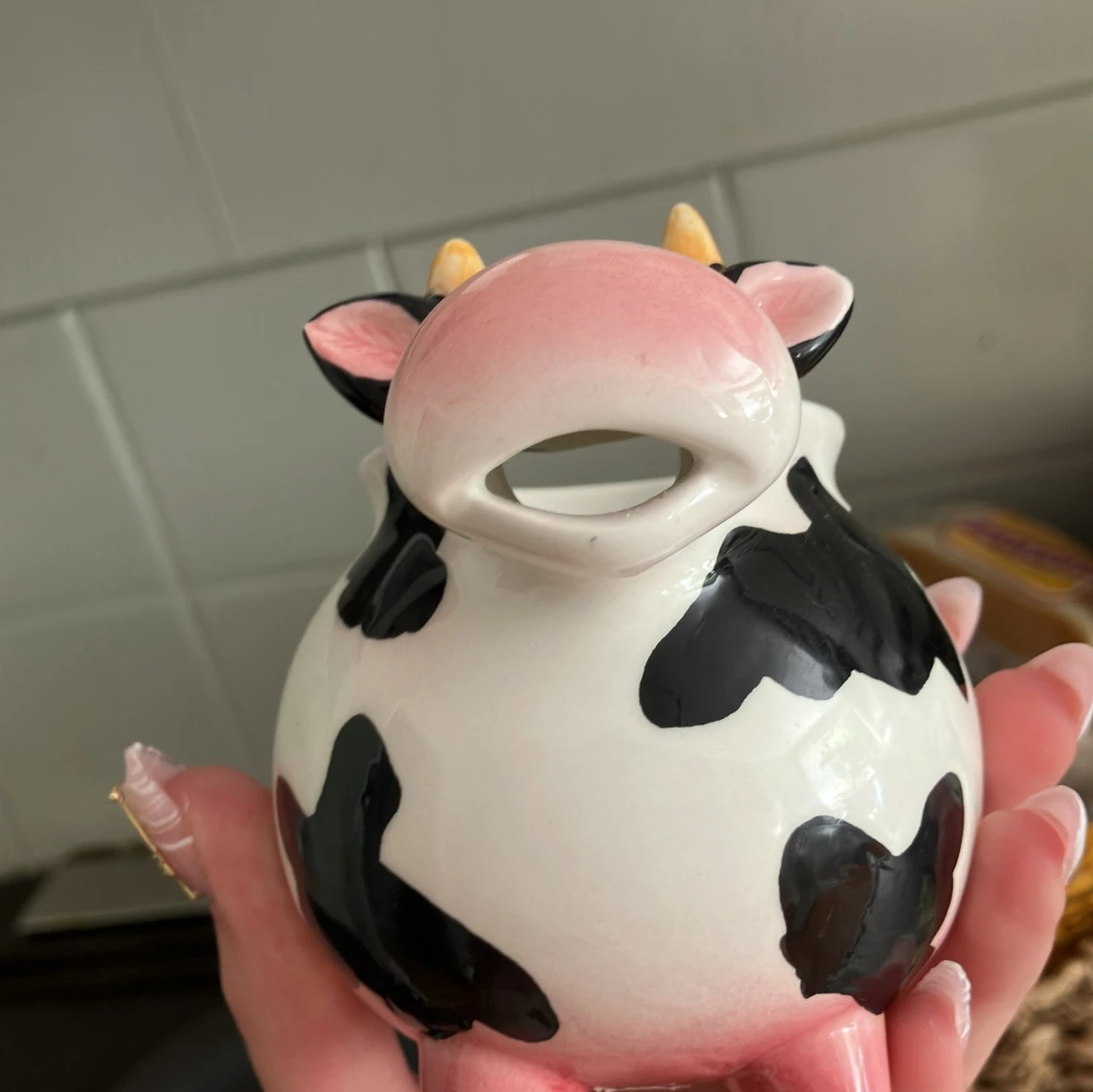   Ko-kanna. Sås kanna. Socker kanna. Porslin ko. 🐄  - 3