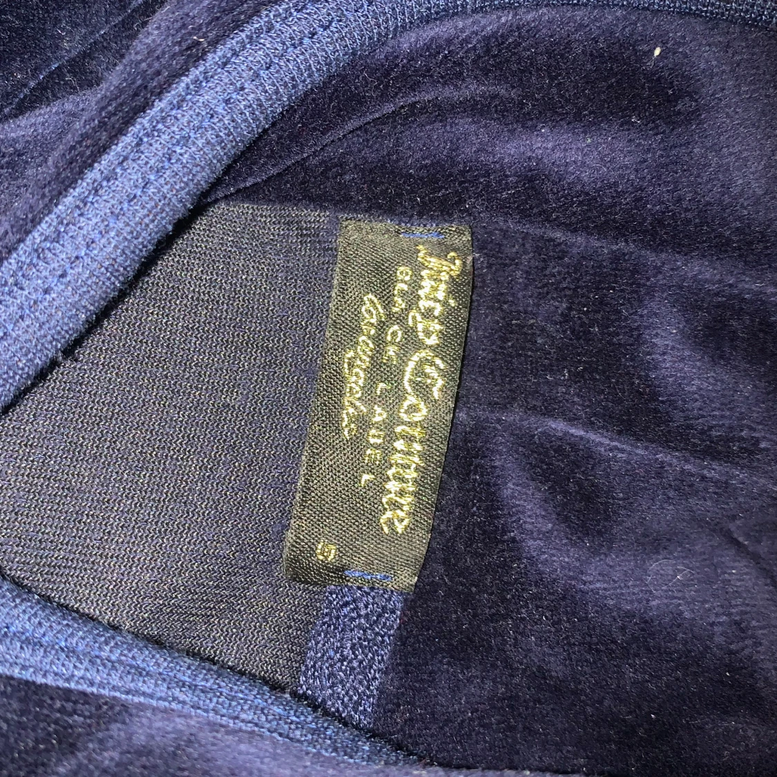 Mörkblå velourjacka Juicy Couture - 1