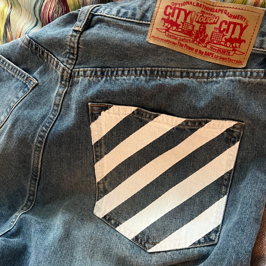  BAPE jeans - Med tryck - 2