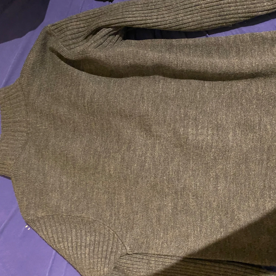 Grå stickad tröja från Ralph Lauren - 4