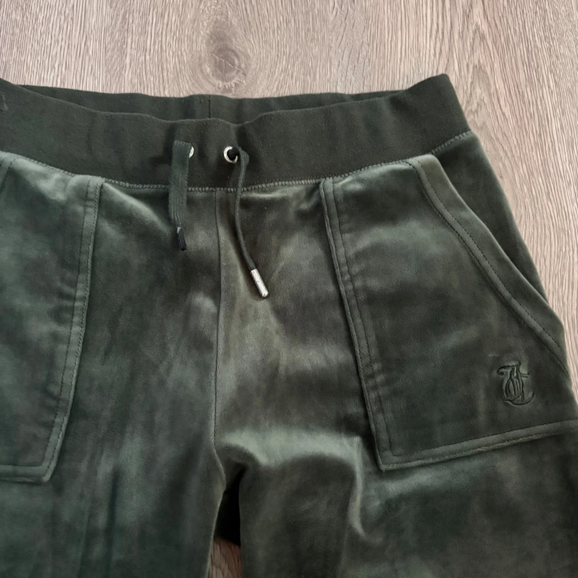 Mörkgröna velourbyxor Juicy Couture - 1