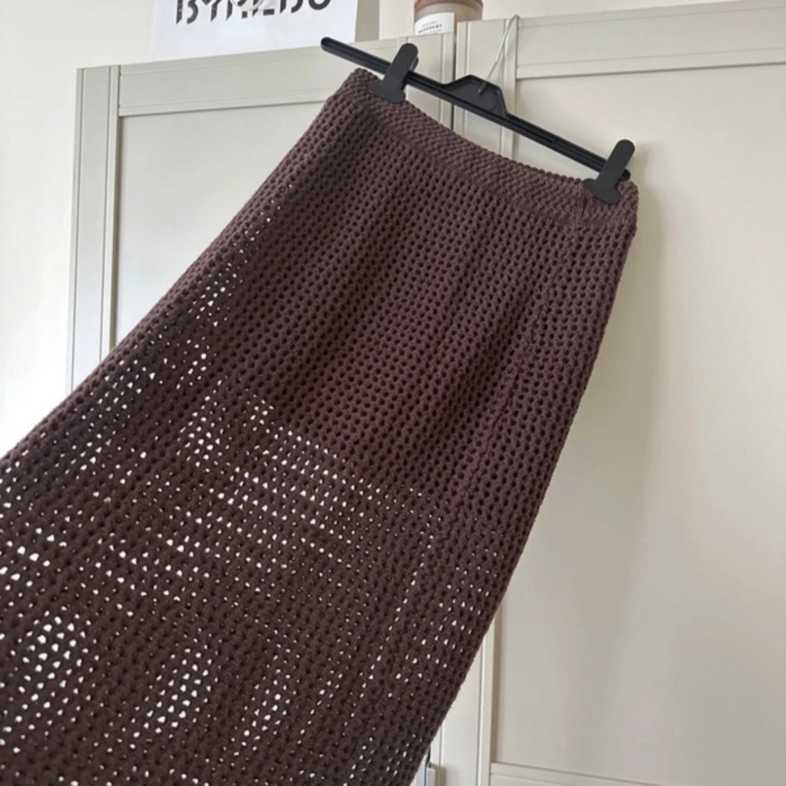 Brun virkad långkjol från Zara❤️ - 2