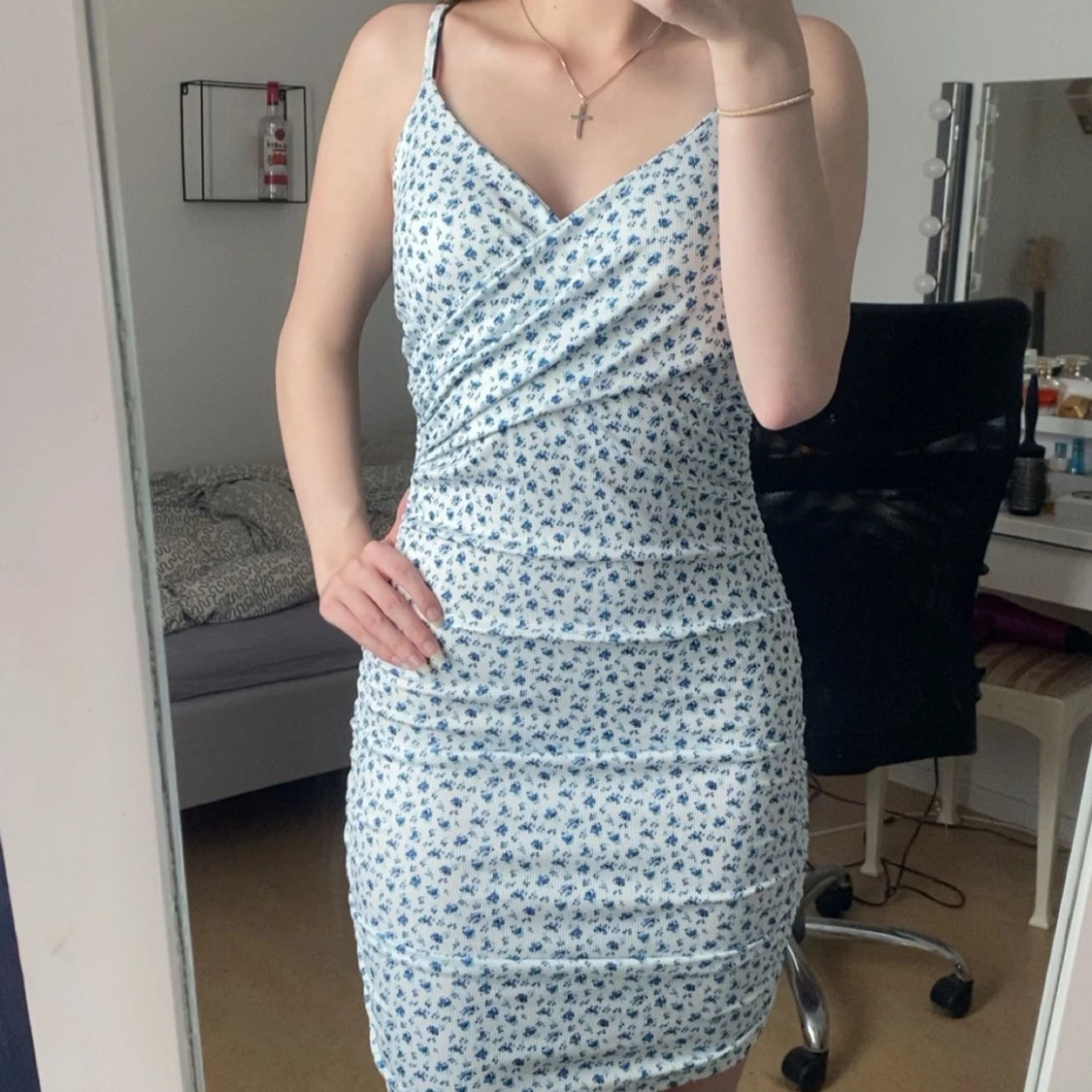 Blommig kortklänning från SHEIN