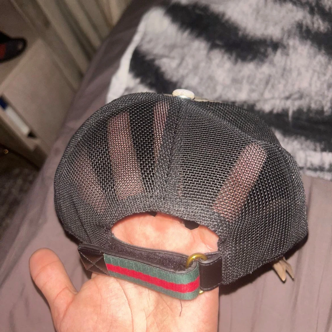 Gucci keps med tigertryck och mesh - 4