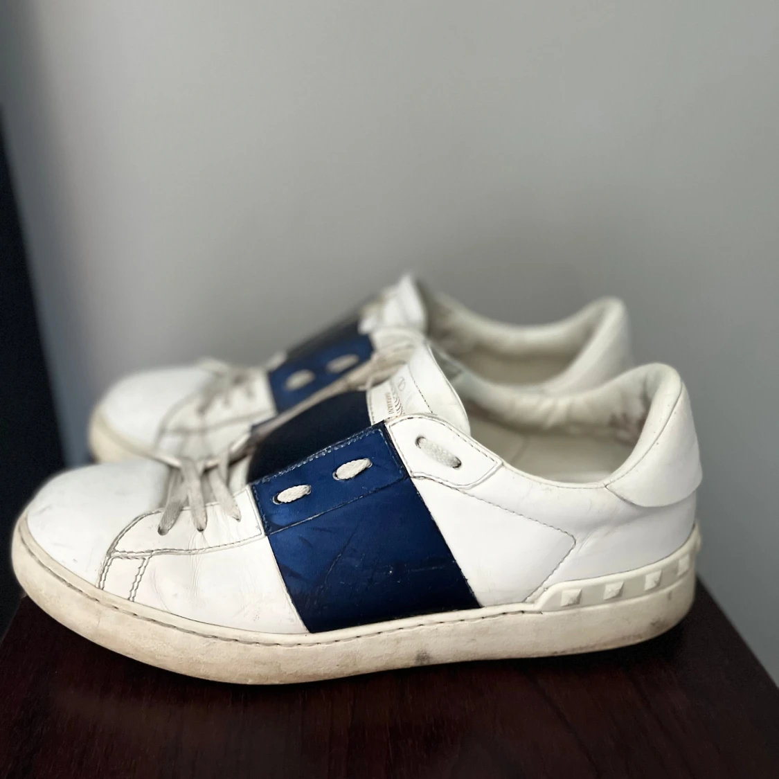 Valentino open blå metallic  - 1