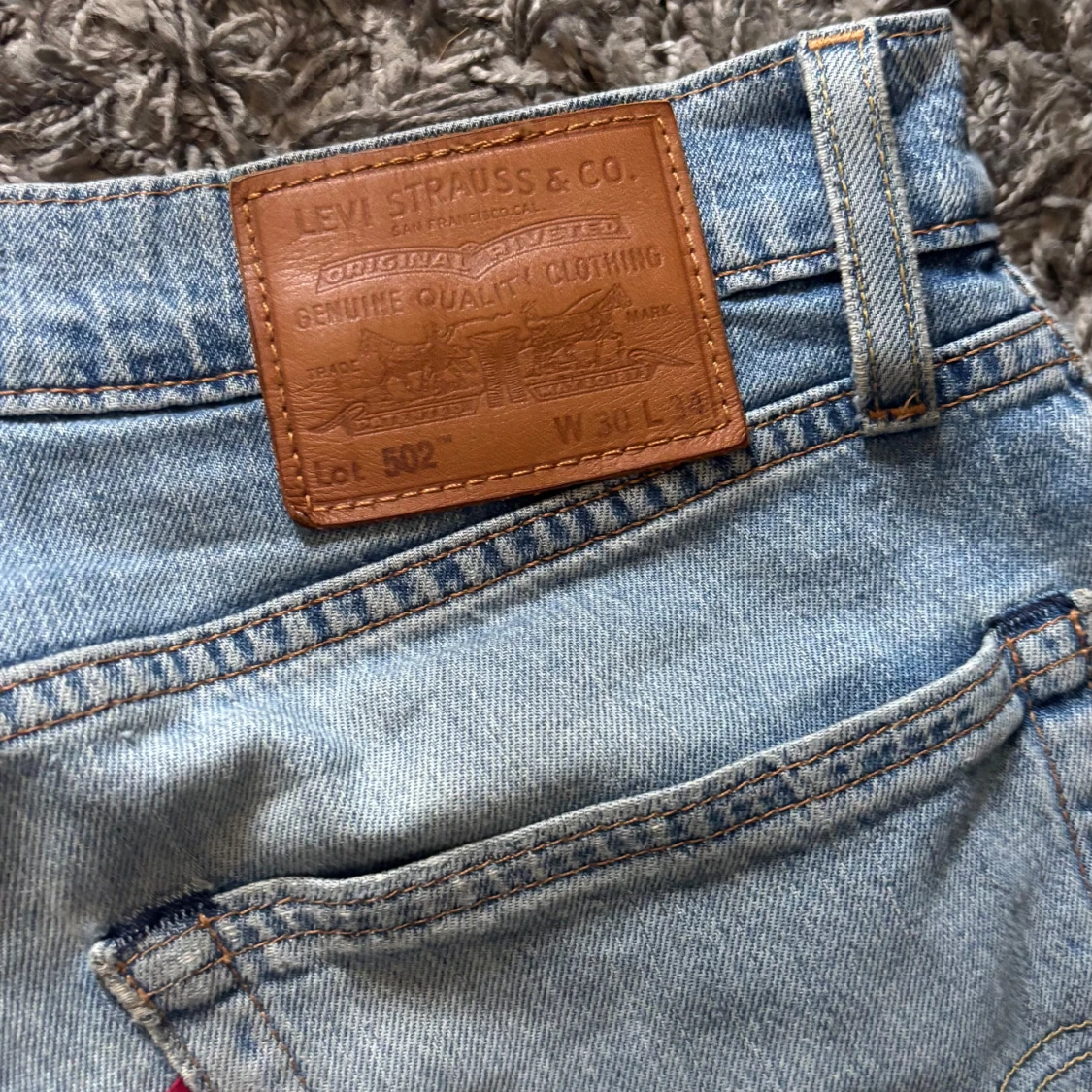 Levi's 502 ljusblå jeans W30 L34 - 3